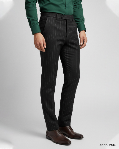 Men's Formal Pant - Stripe Black